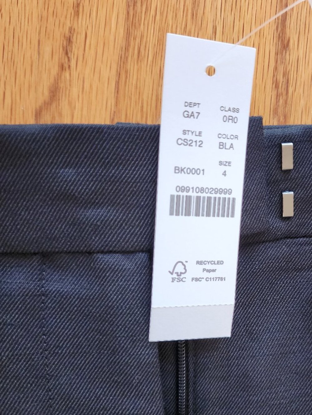 NWT J.Crew Stella Pant in Gramercy Linen Blend Black Size 4 - Picture 9 of 9